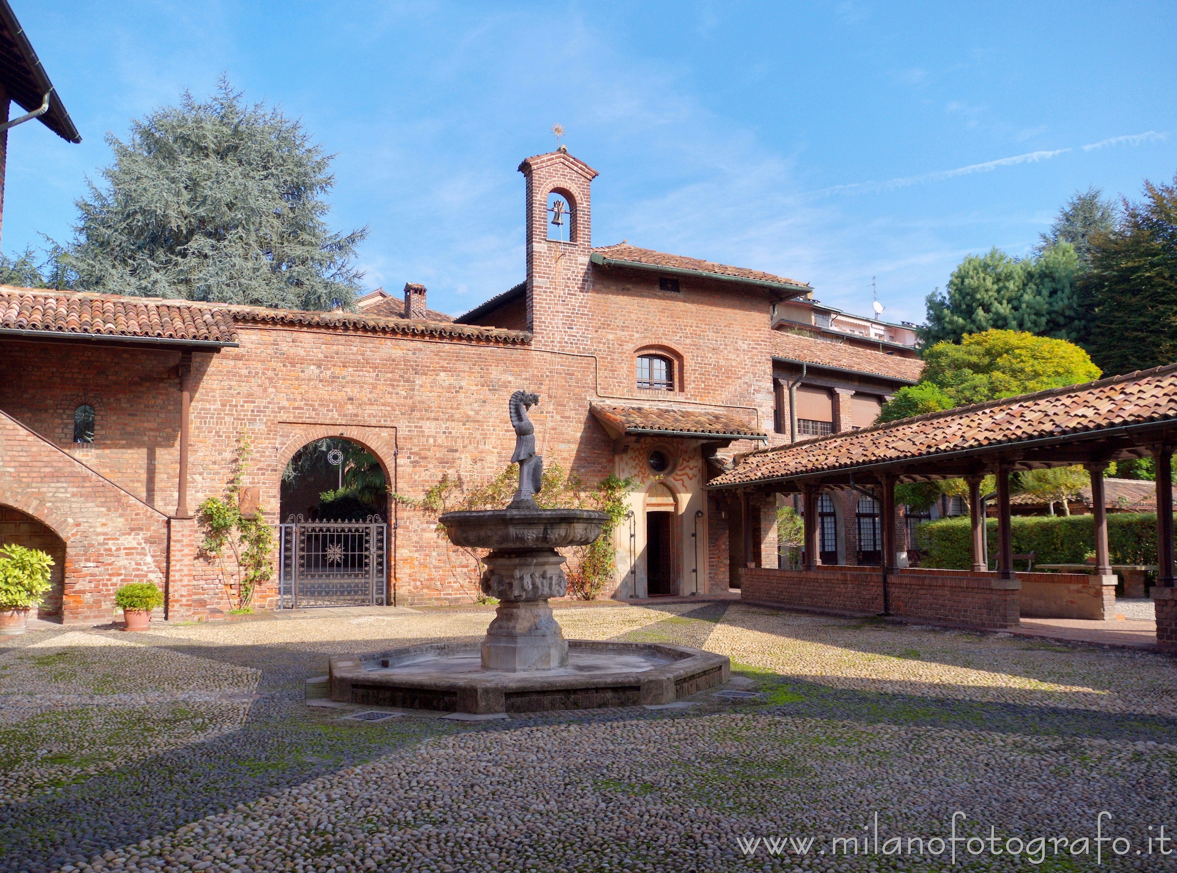 Milan (Italy) - Internal court of Villa Mirabello